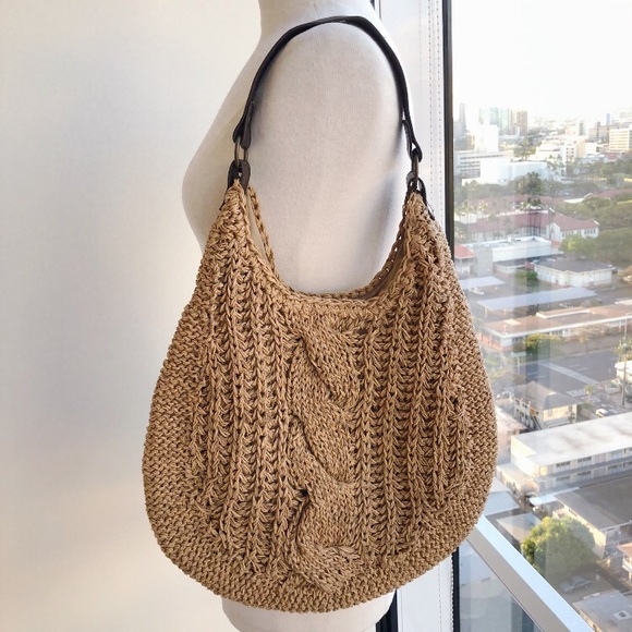 Old Navy Bags Old Navy Straw Tote Bag Poshmark